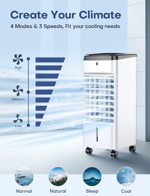 Photo 1 of 24" Evaporative Air Cooler & Mini Portable Air Conditioner, 
