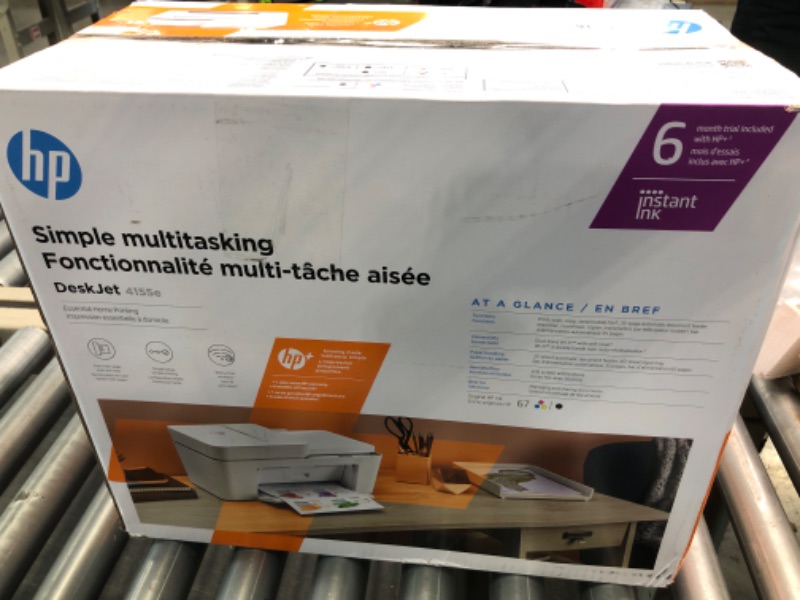 Photo 2 of HP DeskJet 4155e Wireless Color All-in-One Printer | 3YM57AN Printer (INK NOT INCLUDED) 