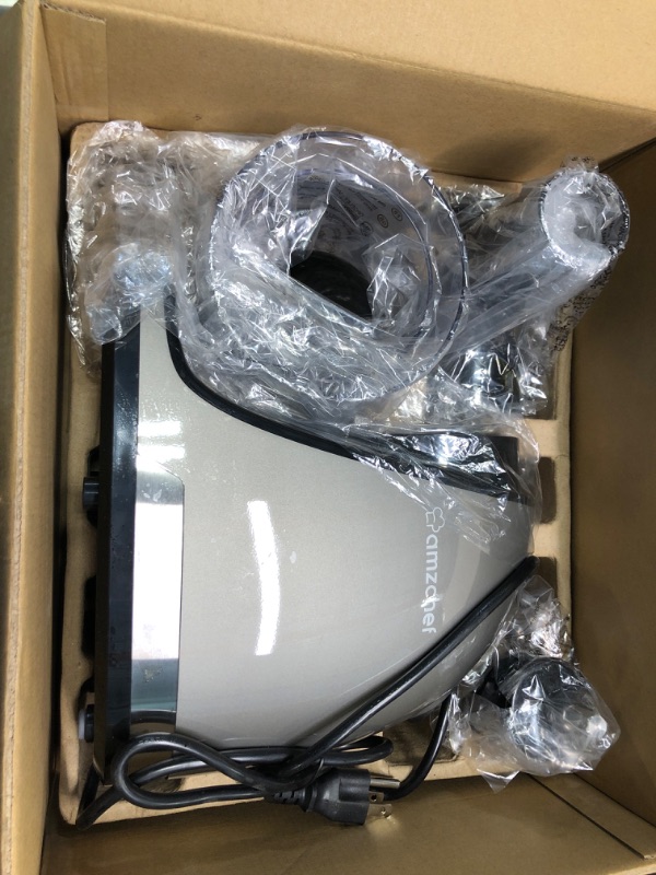 Photo 1 of Slow Juicer Extractor, AMZCHEF Slow Masticating Juicer Machines with Quiet Motor, Juice Extractor with Reverse Function, Cold Press Juicer Easy to Clean with Brush for High Nutrient Fruit & Vegetable Juice Slow Juicer Extractor, AMZCHEF Slow Masticating J