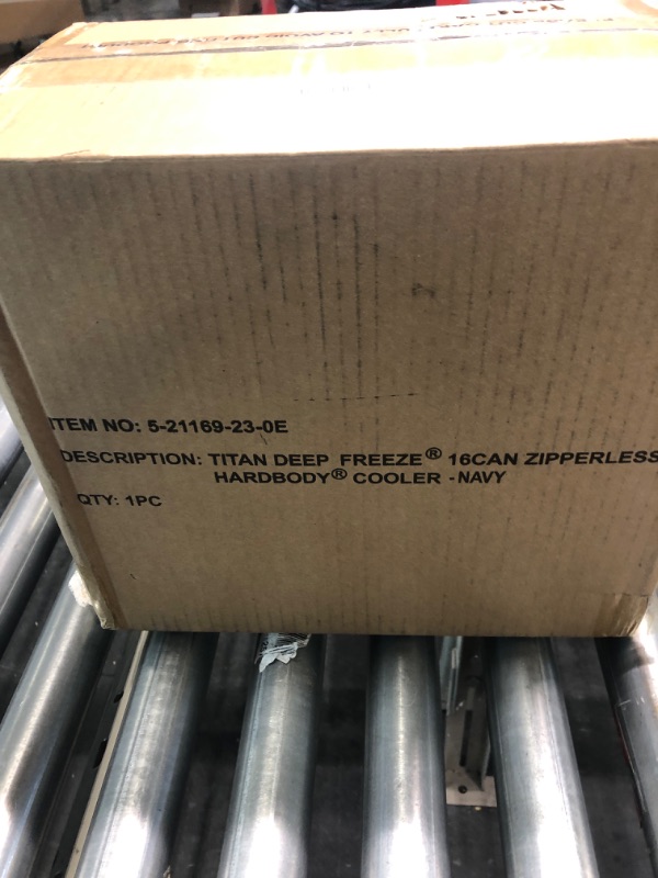 Photo 2 of Arctic Zone Titan Deep Freeze Zipperless Hardbody Coolers - Sizes: 9, 16, 30 and 48 Can - Colors: Navy, Moss, Process Blue, Pine, Citrus, Gray, Blue Lagoon Blue 16 Can