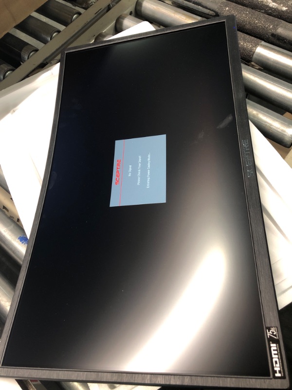 Photo 1 of Sceptre 24" Curved 75Hz Gaming LED Monitor Full HD 1080P HDMI VGA Speakers & Acer SB220Q bi 21.5 Inches Full HD (1920 x 1080) IPS Ultra-Thin Zero Frame Monitor (HDMI & VGA Port), Black Monitor Monitor + 21.5'' Zero Frame Monitor