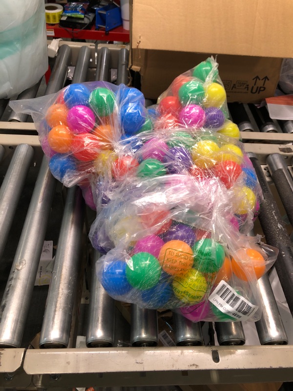 Photo 2 of LANGXUN Soft Plastic Ball Pit Balls - Plastic Toy Balls for Kids - Ideal Baby Toddler Ball Pit, Ball Pit Play Tent, Baby Pool Water Toys, Kiddie Pool, Party Decoration, Photo Booth Props 50pcs /100pcs