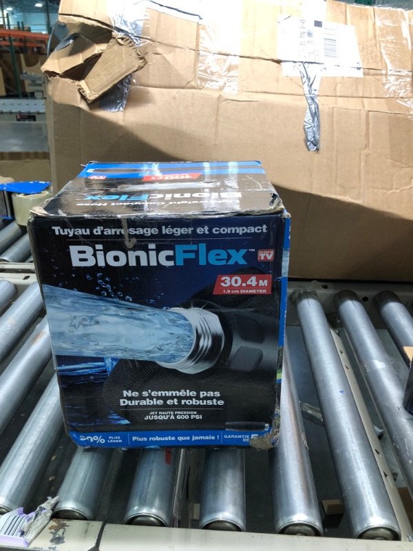 Photo 3 of Bionic Flex Garden Hose 100FT, Lightweight Water Hose 100 Ft, Ultra Durable Leak & Puncture Resistant Flexible Kink Free Easy Coil, Easy Connect Nozzle, Crush Resistant Fittings, 600 PSI AS SEEN ON TV