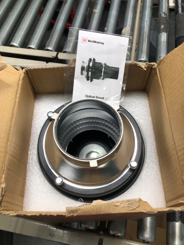 Photo 1 of Wellmaking Bowens Mount Flash snoot conical Lens Video Artist Modelling Shape Light Studio use with Optical Lens Various Gobos Bowens Photography Accessories