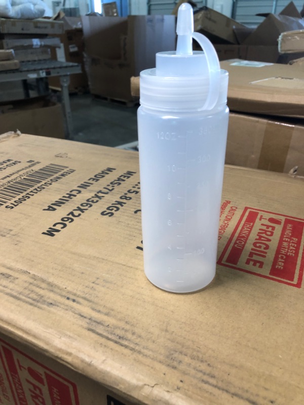 Photo 1 of 12oz. Plastic Squeeze Bottle Dispenser ,Refillable?Pack of 6