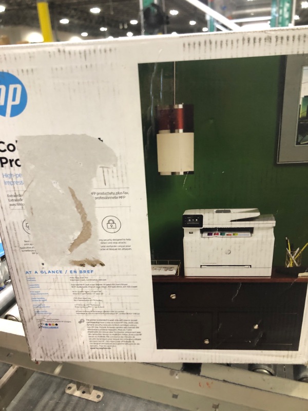 Photo 2 of HP Color LaserJet Pro M283fdw Wireless All-in-One Laser Printer, Remote Mobile Print, Scan & Copy, Duplex Printing, Works with Alexa (7KW75A), White