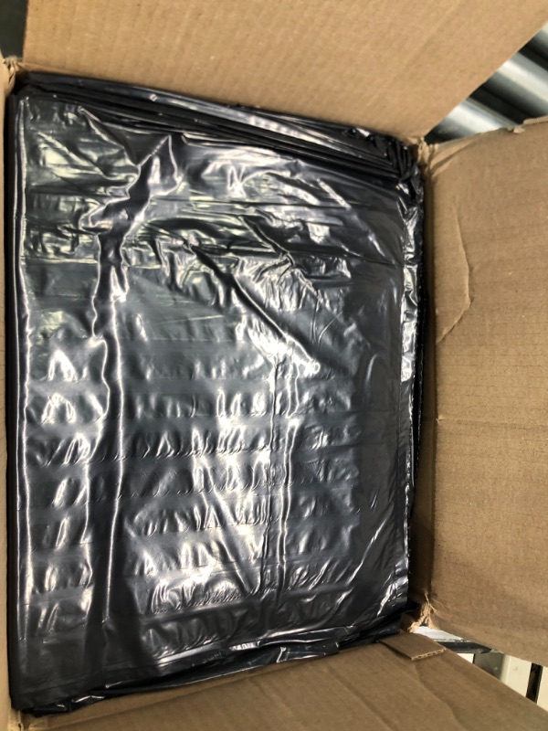 Photo 1 of Aluf Plastics 65 Gallon Trash Bags Heavy Duty - (Huge 50 Pack) - 1.5 MIL - 50" x 48" - Large Black Plastic Garbage Can Liners for Contractor, Lawn and Leaf, Outdoor, Storage, Commercial, Industrial 1 Count (Pack of 50) 1.5 MIL Trash Bags