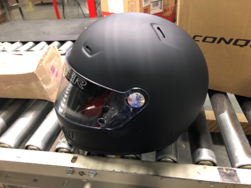 Photo 4 of Conquer Snell SA2020 Full Face Auto Racing Helmet Large Black