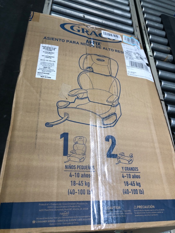 Photo 1 of Graco Affix Highback Booster Seat with Latch System, Grapeade