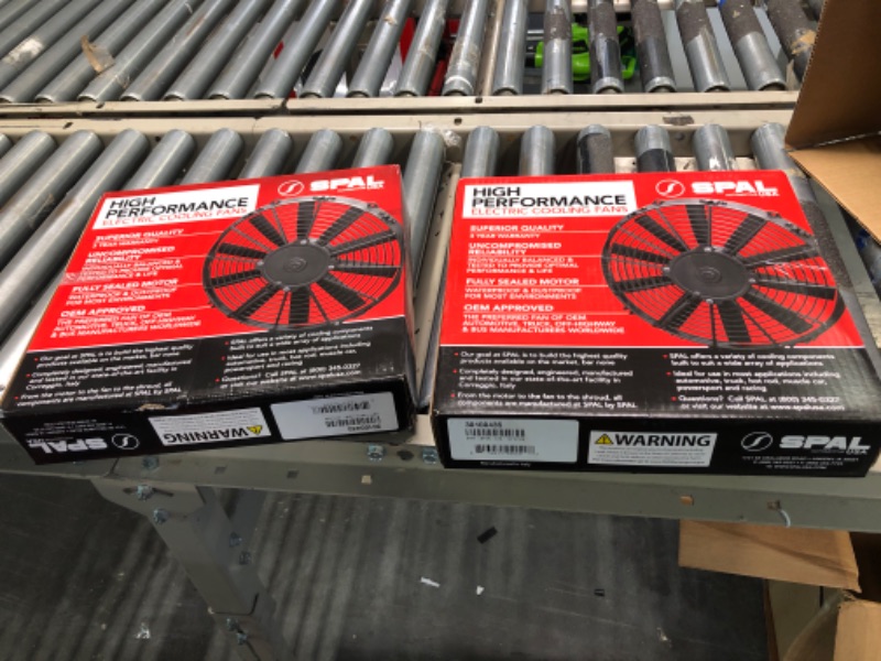 Photo 3 of 2 Pack!! Save $$ - SPAL 30100435 10" Fan Puller Curved Blades 12 Volt Low Profile 847 cfm VA11-AP7/C-57A