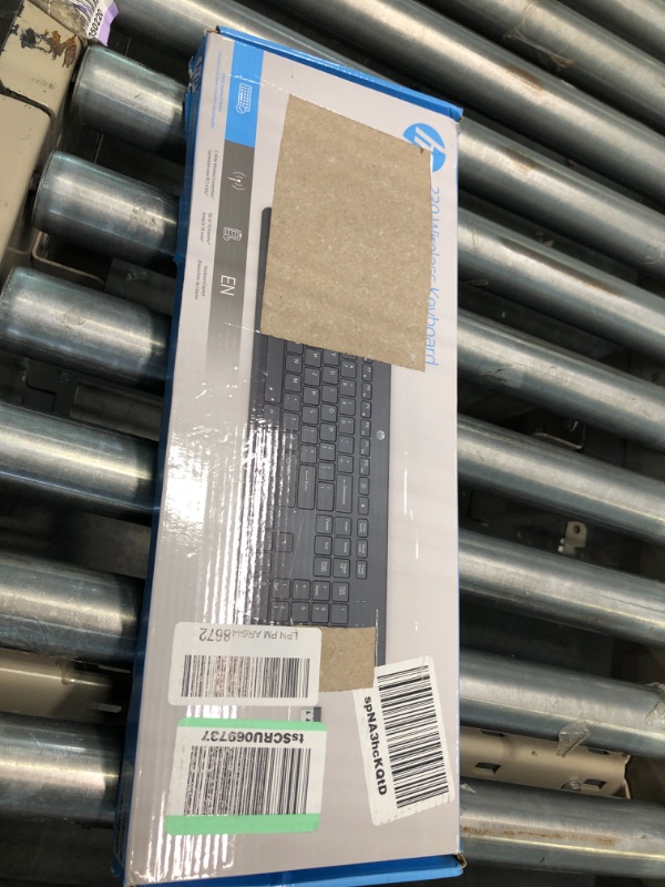 Photo 2 of HP 230 Wireless Keyboard, Numeric Keypad, Wireless, Comfort Design, Sleek and Quiet (3L1E7AA#ABA)