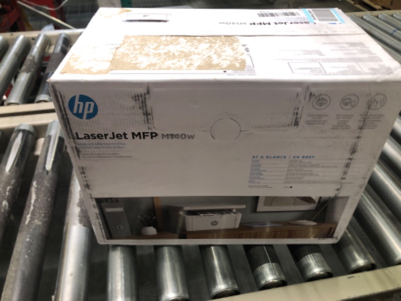 Photo 2 of HP LaserJet MFP M140w Wireless Black and White All-in-One Printer (7MD72F), White New Version: M140w