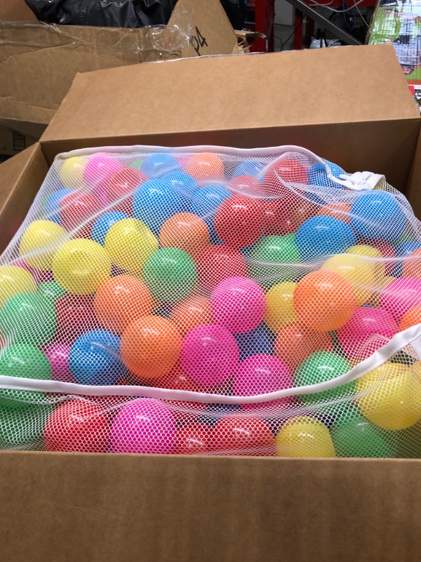 Photo 2 of Ball Pit Balls 500 Count Plastic Balls for Ball Pit Pets Play Toys,Non-Toxic Colorful BPA Free Playpen Balls for Toddlers Kids Birthday Party Decoration Tent Tunnels Pit Balls