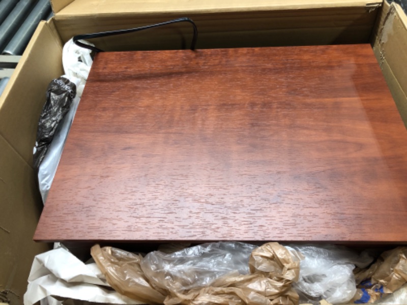 Photo 1 of Victrola Nostalgic 6-in-1 Bluetooth Record Player & Multimedia Center with Built-in Speakers - 3-Speed Turntable, CD & Cassette Player, FM Radio | Wireless Music Streaming | Mahogany Mahogany Entertainment Center