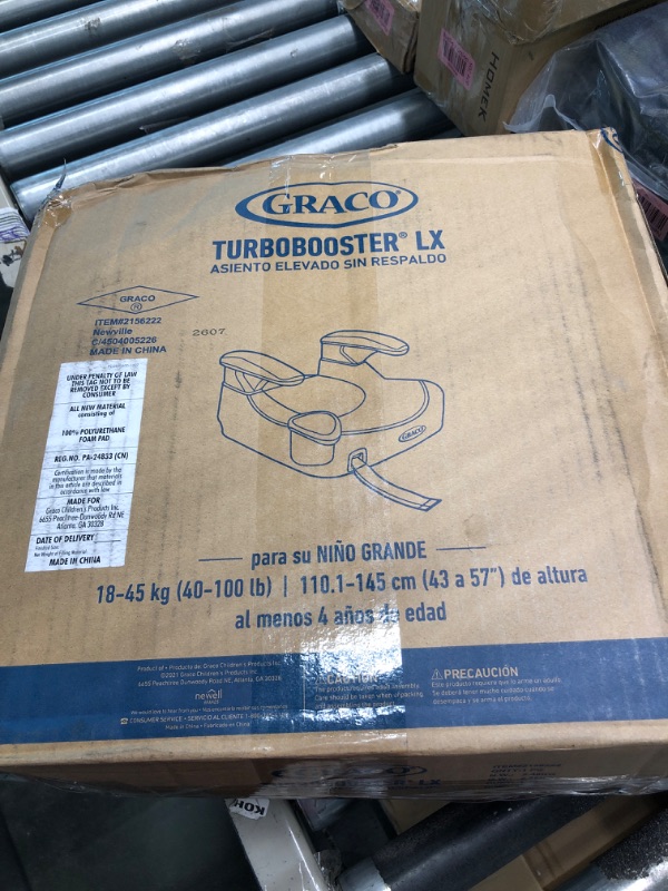 Photo 1 of Graco® TurboBooster® LX Backless Booster with Affix Latch | Backless Booster Seat for Big Kids Transitioning to Vehicle Seat Belt, Rio