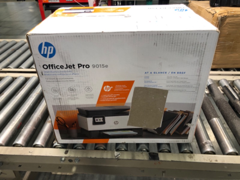 Photo 2 of HP OfficeJet Pro 9015e Wireless Color All-in-One Printer with bonus 6 months Instant ink with HP+ (1G5L3A),Gray