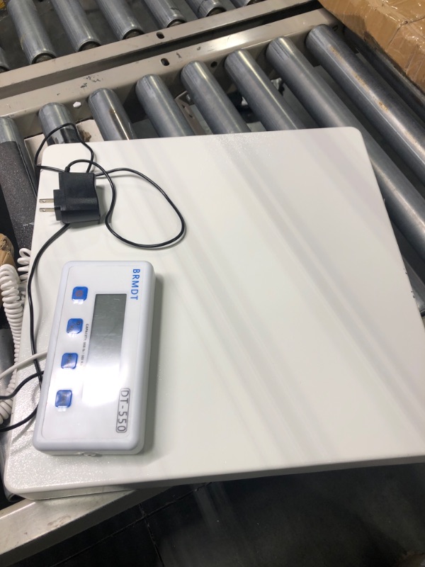 Photo 3 of BRMDT Digital Scales for Body Weight Heavy Duty for Hospital & Physician Use, Large Digital Display and Base with The Ability to Weigh Up to 660lbs/300kg (White, DT-550)