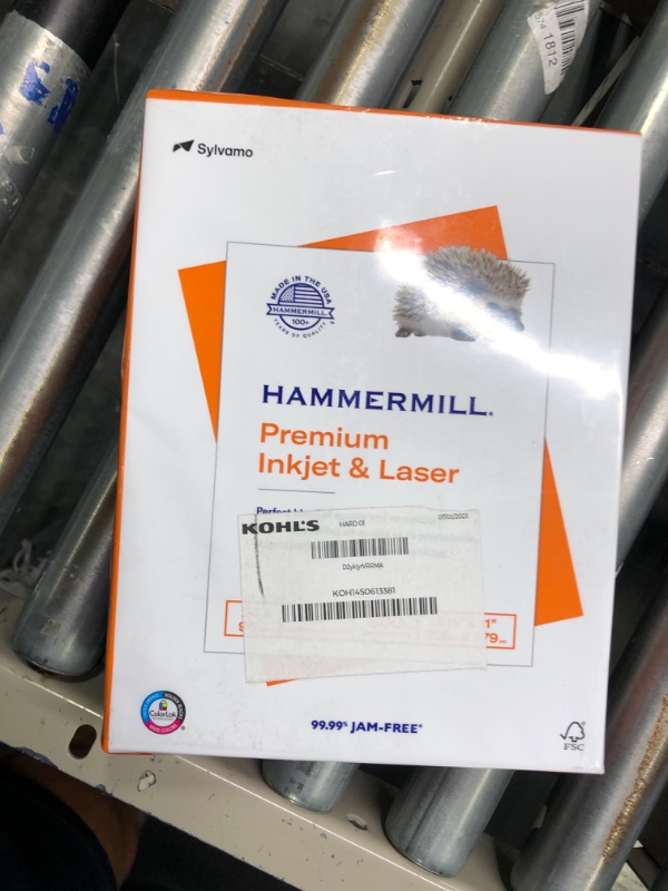 Photo 2 of Hammermill Printer Paper, Premium Inkjet & Laser Paper 24 Lb, 8.5 x 11 - 1 Ream (500 Sheets) - 97 Bright, Made in the USA, 166140R 1 Ream | 500 Sheets 24 lb Ink - Laser