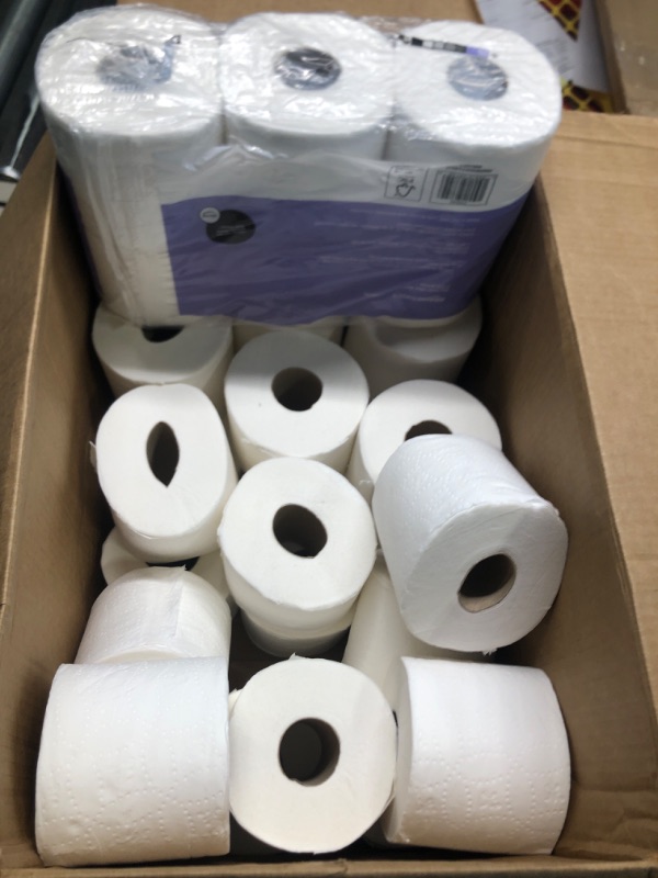 Photo 2 of Amazon Basics 2-Ply Toilet Paper 5 Packs, 6 Rolls per pack (30 Rolls total) (Previously Solimo)