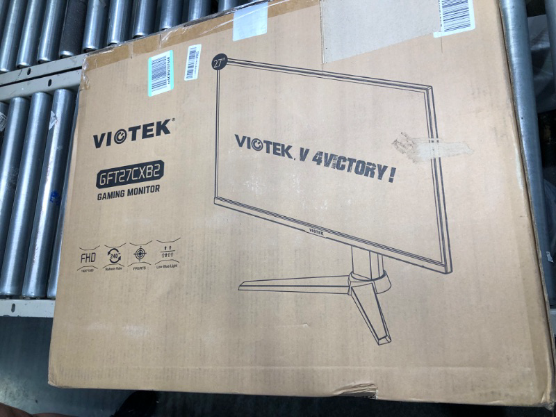 Photo 2 of Viotek GFT27CXB2 27-Inch Gaming Monitor | 240Hz Full-HD 1080p 1ms OD | 99% sRGB & 400 cd/m2 High Brightness | G-Sync-Ready & FreeSync | 2X HDMI, DP, 3.5mm | Adjustable Height, Tilt, Swivel, Pivot 27" 240Hz GFT27CXB2