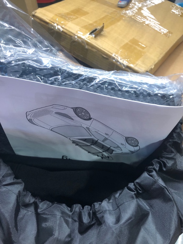 Photo 1 of RoofBag Car Rooftop Cargo Carrier 13 Cubic, Waterproof Roof Bag Top Luggage Storage Carriers for Any Car with/Without Rack Cross Bar Including Anti-Slip Mat + 8 Strong Nylon Straps + Storage Bag Size 13