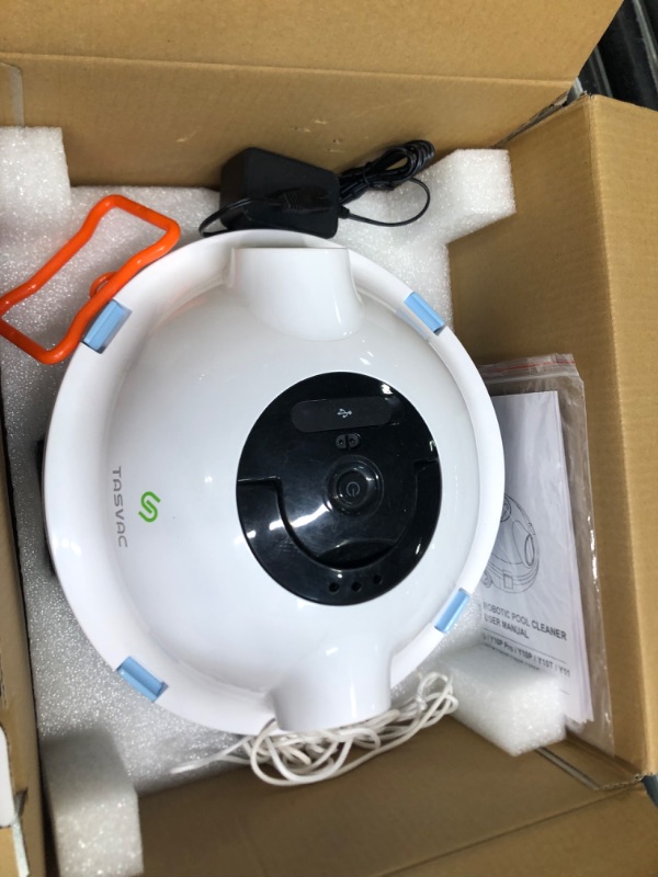 Photo 3 of ???? ??????? TASVAC Cordless Robotic Pool Cleaner, Automatic Pool Vacuum, 90 Mins Runtime, Powerful, Self-Parking, Lightweight, Ideal for Flat Above/In-Ground Pool up to 65 Feet/1100 Sq.Ft