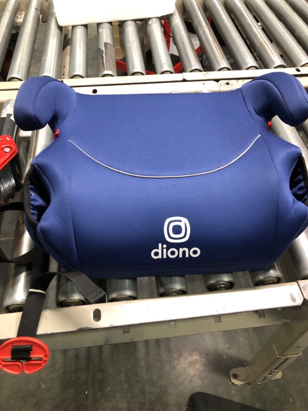 Photo 2 of Diono Solana, No Latch, Single Backless Booster Car Seat, Lightweight, Machine Washable Covers, Cup Holders, Blue 2021 Single Blue