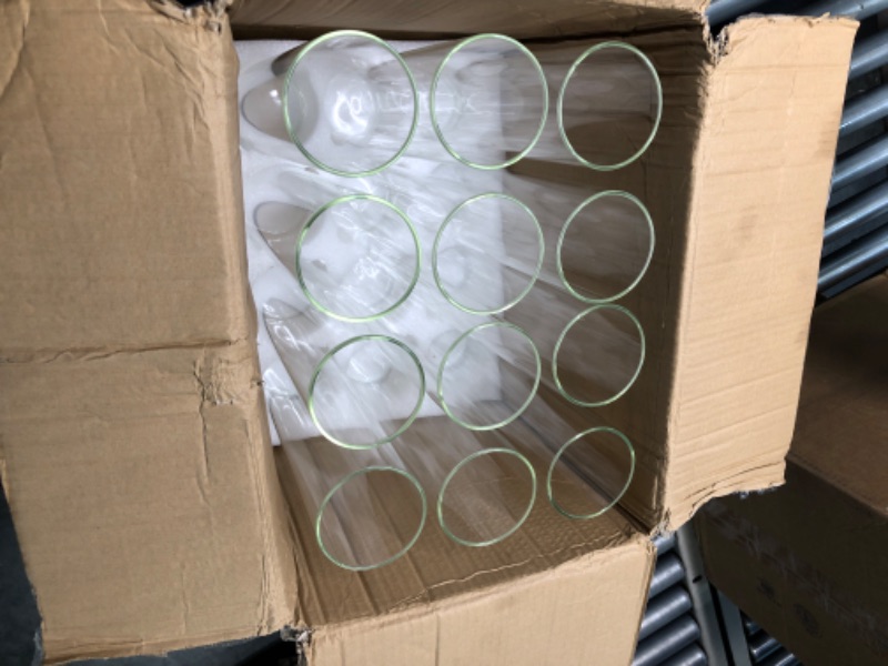 Photo 1 of 24 Pcs Glass Cylinder Vases for Centerpieces Glass Clear Cylinder Vases for Centerpieces Floating Candle Holders Glass Table Vases for Wedding Home Formal Dinners Decorations (14 x 3.35 Inch)