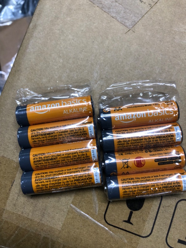 Photo 2 of Amazon Basics AA 1.5 Volt Performance Alkaline Batteries - Pack of 8