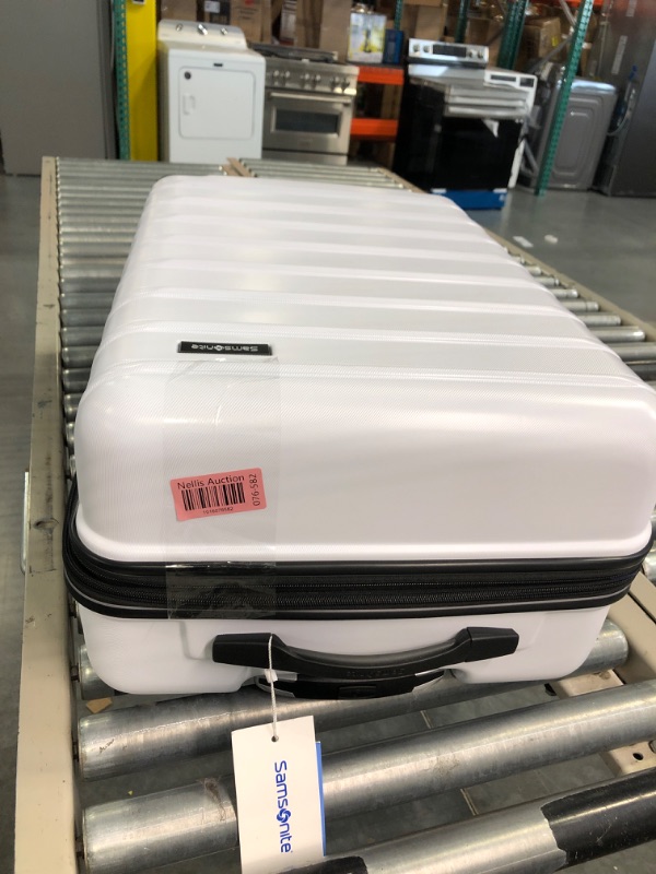Photo 6 of **ONLY 2 PCS** Samsonite Omni PC Hardside Expandable Luggage with Spinner Wheels, 2-Piece Set (20/24), White 2-Piece Set (20/24) White