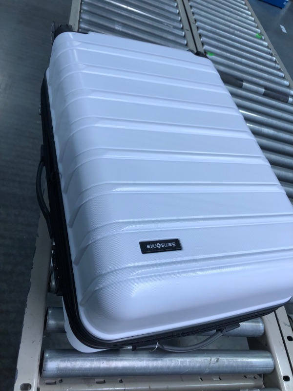 Photo 5 of Samsonite Omni PC Hardside Expandable Luggage with Spinner Wheels, 3-Piece Set (20/24/28), White 3-Piece Set (20/24/28) White