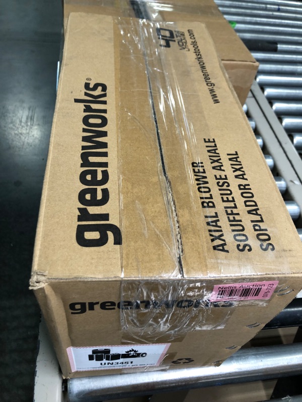 Photo 7 of *****Missing Battery & Charger******Greenworks 40V (120 MPH / 500 CFM) Cordless Axial Blower, 2.5Ah USB Battery (USB Hub) and Charger Included Blower (2.5Ah)