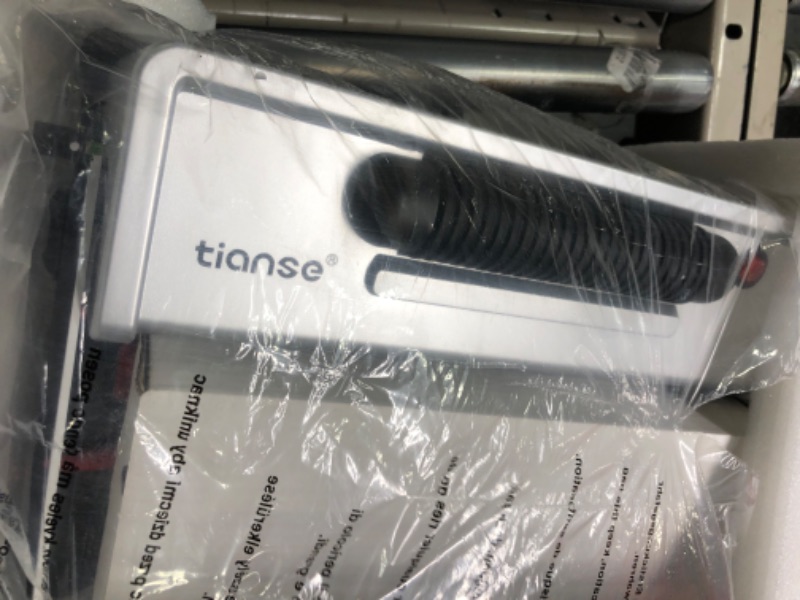 Photo 1 of TIANSE Binding Machine, Spiral Coil Binder Machine Manual Punch Binder with Electric Coil Inserter, Comes with 100pcs 5/16" Plastic Coil Binding Spines & Plier for Letter Size, A4, A5 or Smaller Sizes
