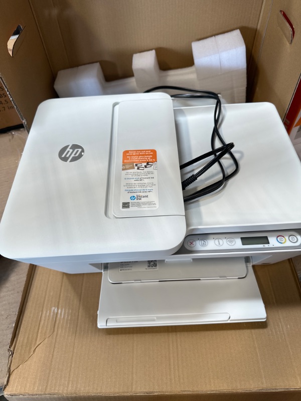 Photo 2 of HP DeskJet 4155e Wireless Color All-in-One Printer & 67XL Tri-Color High-Yield Ink Cartridge | 3YM58AN & 67XL Black High-Yield Ink Cartridge | 3YM57AN Printer 
