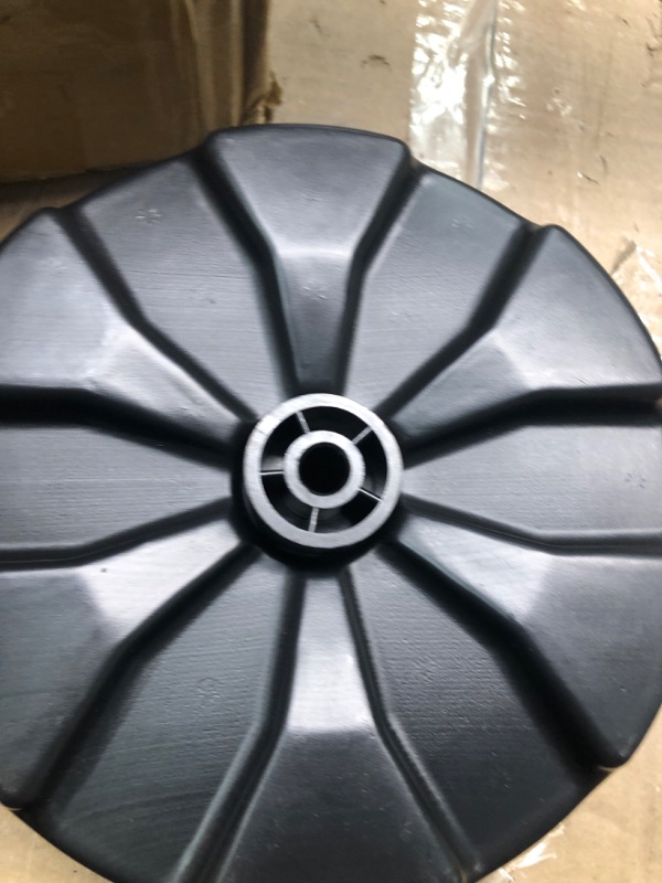 Photo 2 of TIMBER RIDGE Replacement Wheel, Plastic Wheels with TPR Tread for Utility Wagon Cart, 8" Diameter X 3.4" Wide(2PCS)