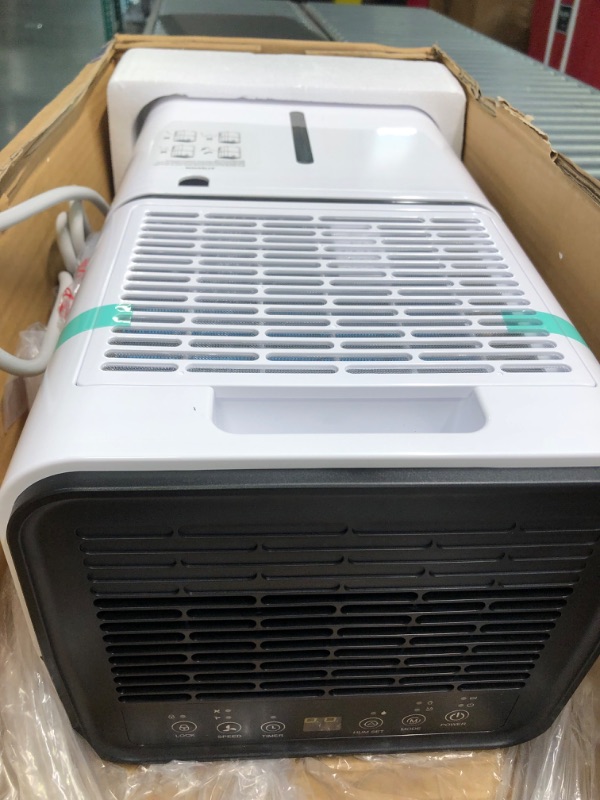 Photo 4 of 1500 Sq. Ft Dehumidifier for Large Room and Basements, HUMILABS 22 Pints Dehumidifiers with Auto or Manual Drainage, 0.528 Gallon Water Tank with Drain Hose, Intelligent Humidity Control, Auto Defrost, Dry Clothes, 24HR Timer 1500 sq.ft