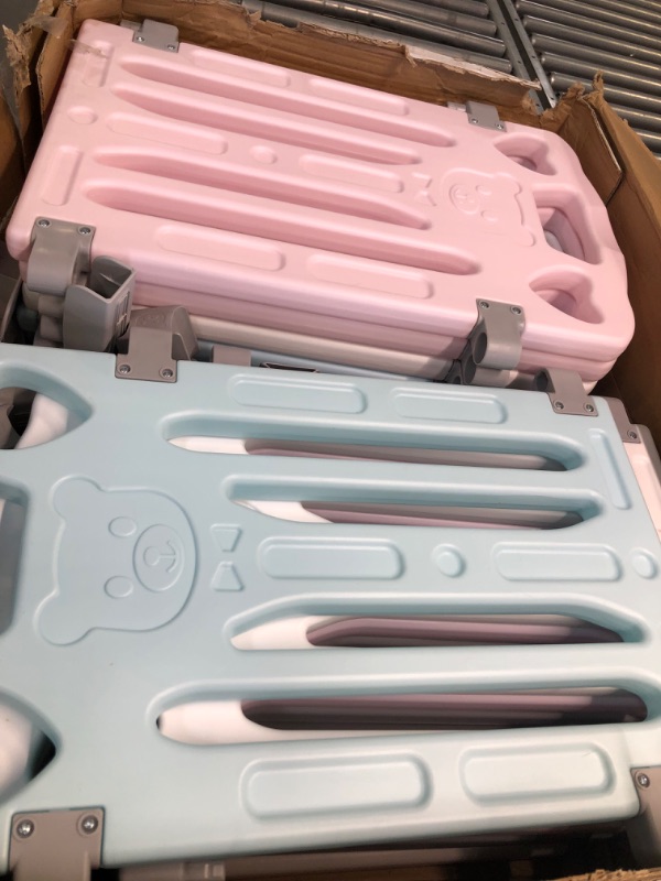 Photo 1 of Baby playpen Baby Play Pen playpen Kids Activity Centre Safety Play Yard Home Indoor Outdoor New Pen (Macarons Classic Set 14 Panel)