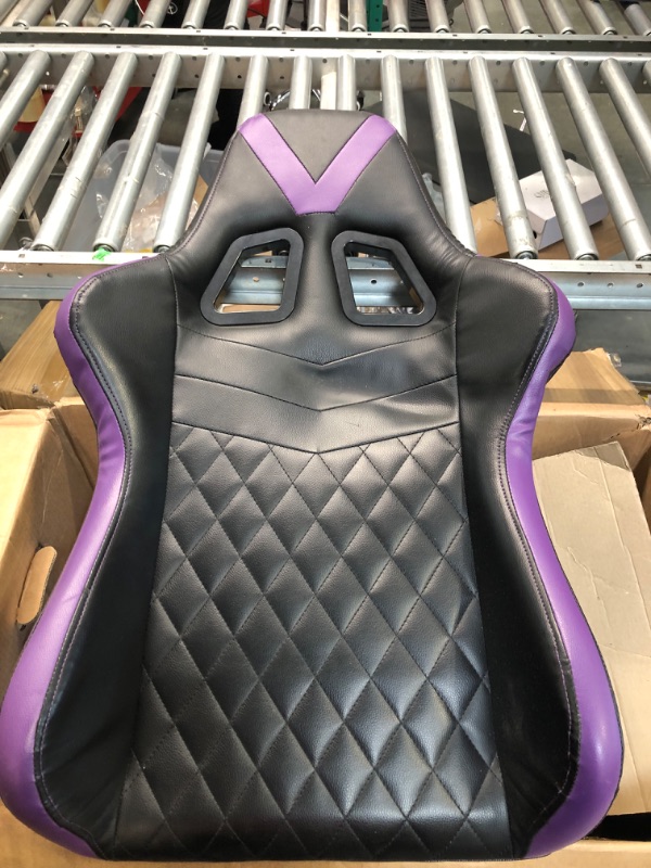 Photo 2 of Darkecho Gaming Chair Office Chair with Footrest Massage Racing Ergonomic Chair Leather Reclining Video Game Chair Adjustable Armrest High Back Gamer Chair with Headrest and Lumbar Support Purple
