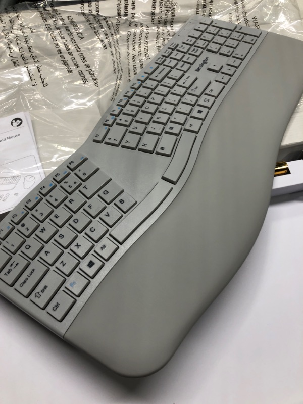 Photo 5 of Kensington Pro Fit Ergonomic Wireless Keyboard and Mouse - Grey (K75407US)