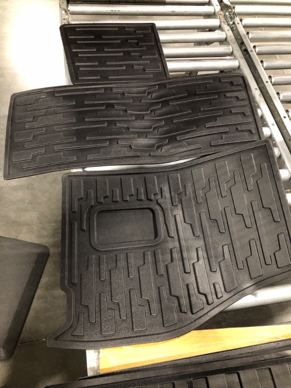 Photo 1 of Utiiy Tunk Liner fit for 2018-2023 Jeep Wrangler JL Cargo Mat Without Subwoofer Rear Backrest Mat for Jeep Wrangler JL Accessories (Cargo Mat+ Backrest Mats) Cargo Mat+Backrest Mat