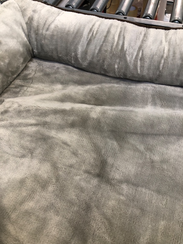 Photo 1 of BEDSURE Orthopedic Dog Bed for Medium Dogs - Waterproof Dog Bed Medium, Foam Sofa with Removable Washable Cover, Waterproof Lining and Nonskid Bottom Couch, Pet Bed, Washed Blue M?28x23x7"? Washed Blue