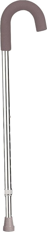 Photo 1 of Cane Standard Adjustable Chrome Walking Cane, Weight Capacity 250lbs