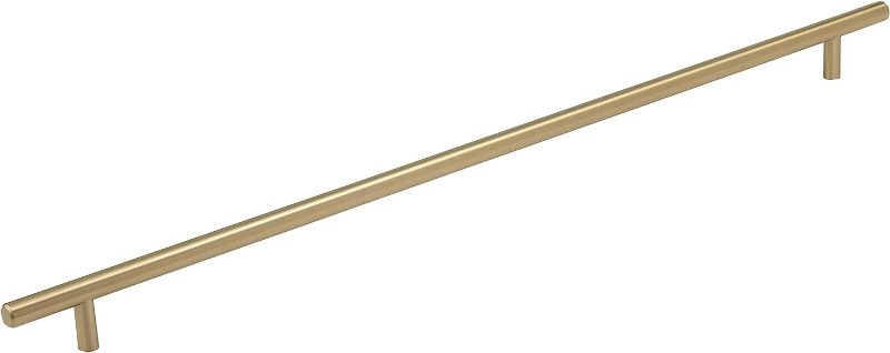 Photo 1 of Amerock | Cabinet Pull | Golden Champagne | 18-7/8 inch (480 mm) Center to Center | Bar Pulls | 1 Pack | Drawer Pull | Drawer Handle | Cabinet Hardware
