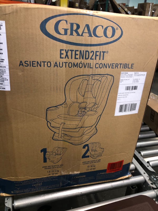 Photo 2 of Graco Extend2Fit Convertible Car Seat, Ride Rear Facing Longer with Extend2Fit, Spire 2-in-1 Spire