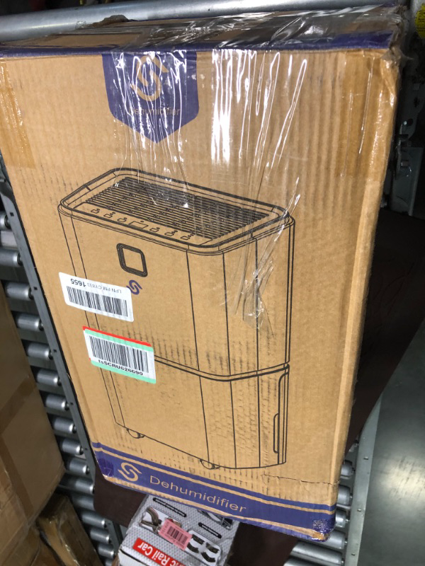 Photo 2 of 1500 Sq. Ft Dehumidifier for Large Room and Basements, HUMILABS 22 Pints Dehumidifiers with Auto or Manual Drainage, 0.528 Gallon Water Tank with Drain Hose, Intelligent Humidity Control, Auto Defrost, Dry Clothes, 24HR Timer 1500 sq.ft