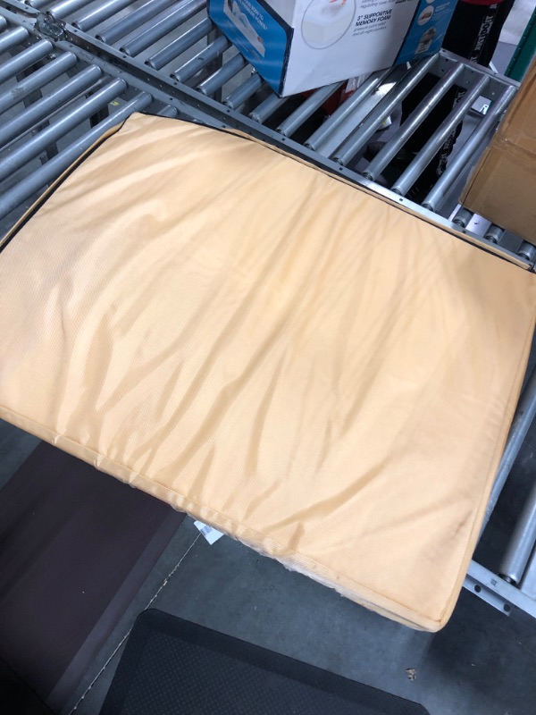 Photo 1 of BEDSURE Large Dog Beds for Large Dogs Up to 75lbs - Big Orthopedic Dog Beds with Removable Washable Cover, Egg Crate Foam Pet Bed Mat, Spicy Mustard Large Spicy Mustard
