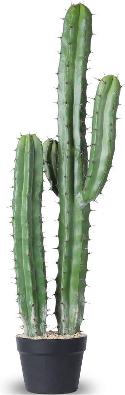 Photo 1 of Artificial Cactus Fake Big Cactus 30 Inch Faux Cacti Plants for Home Garden Office Store Decoration
