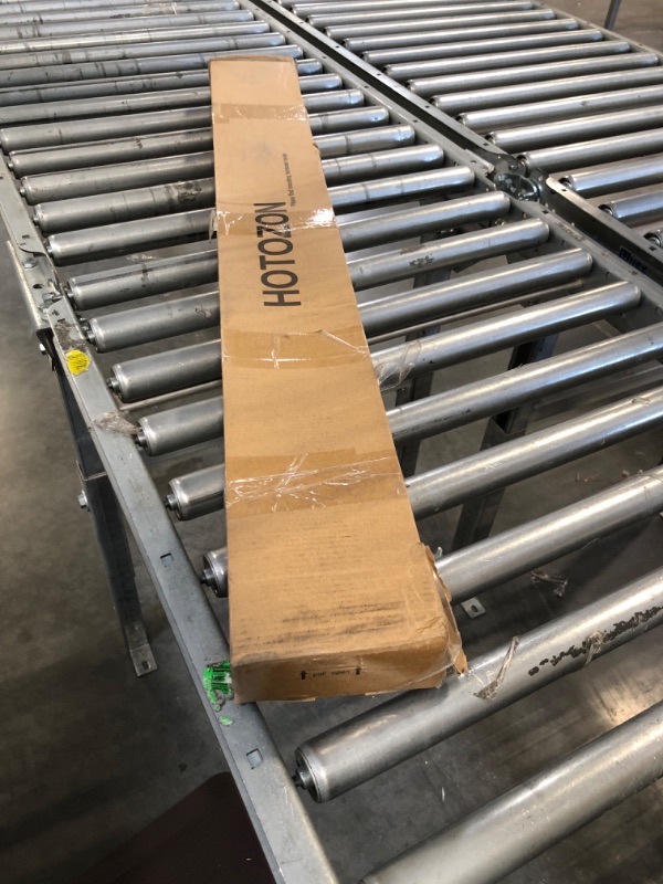 Photo 1 of HOTOZON 1 Inch Bay Window Curtain Rods, 36-72 Inch Center Rod for window (24 to 68 Inch), 20-36 Inch Side Rods for windows (16-32 Inch), Black, End Cap Finials