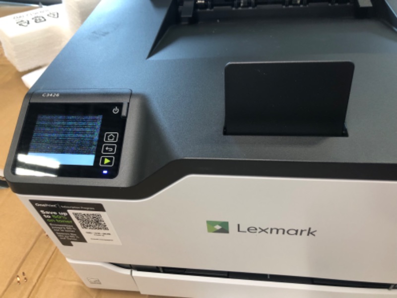Photo 1 of Lexmark C3426dw Color Laser Printer with Interactive Touch Screen, Full-Spectrum Security and Print Speed up to 26 ppm (40N9310),White,Small