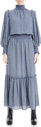 Photo 1 of Max Studio Women's Crepe Long Sleeve Smocked Midi Dress XL